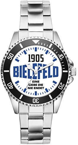 KIESENBERG Bielefeld Geschenk Artikel Idee Fan Uhr 6091