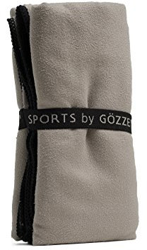 Gözze - Saugstarkes Sporthandtuch, Superweich, Kunstfaser, 70 x 140 cm - Taupe
