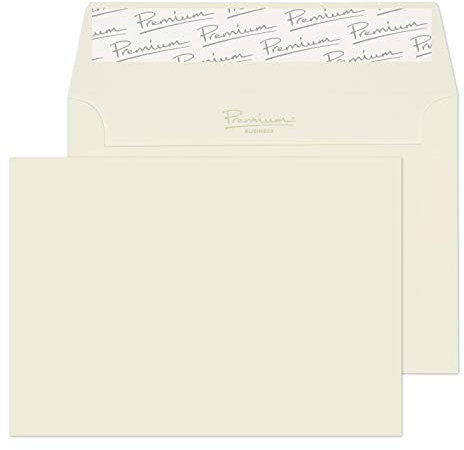 Blake Premium Business 35155 Briefumschläge Haftklebung HochWeiß Wove C6 114 x 162 mm 120 g/m² | 50 Stück