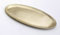 Kerzenteller oval 16 x 7 cm Messing Gold matt satiniert für Ovalkerzen, Ellipsen, Hochzeitskerzen, Taufkerzen