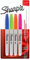 Sharpie Permanent Marker | Marker Stifte mit feiner Spitze | lustige Farben | 4 Wasserfeste Stifte