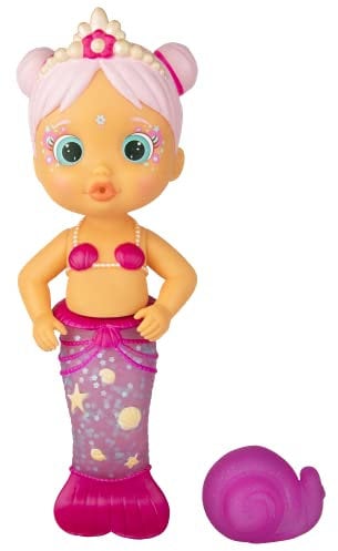 Bloopies Sweety Meerjungfrau-Puppe, die Wasser wirft und Seifenblasen Macht, Badespielzeug für +18 Monate, Rosa