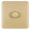 Schneider Electric Lisse Screwless Deco GGBL6011CSBS Mains Dimmer 1 Gang 1 way 250W SB display pack, Satin Brass