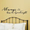 BATTOO Wandaufkleber, Zitat für Schlafzimmer, Aufschrift Always Kiss Me Goodnight, Vinyl, 101,6 x 28,9 cm