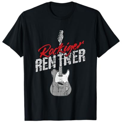Rockiger Rentner Musik Musiker Gitarre T-Shirt