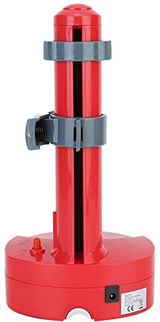 Peeler eléctrico automático giratorio Apple Peeler Pelador de patatas Peeling Machine Automático Frutas Verduras Cortador inoxidable Cocina Peeling Tool (rojo)
