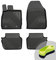 FROGUM No.77 Gummimatten Ganzjahresset von Auto Fußmatten Autofussmatten für Ford Fiesta VI 2008-2017 | Langlebiges TPE Material