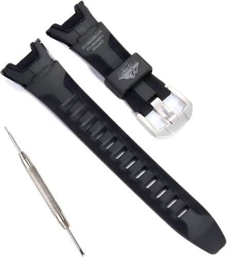 Ersatz-Uhrenarmband aus Kunstharz für Casio PRG-110C PRW-1300 PAW-1300, wasserdichtes Sport-Gummi-Armband für Herren