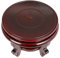 Happyyami Wood Stool Plant Stand Chinese Style Flower Pot Display Rack Garden Planter Support Tabletop Vase Fish Tank Base Handicraft Figurine Pedestal Riser Holder for Home