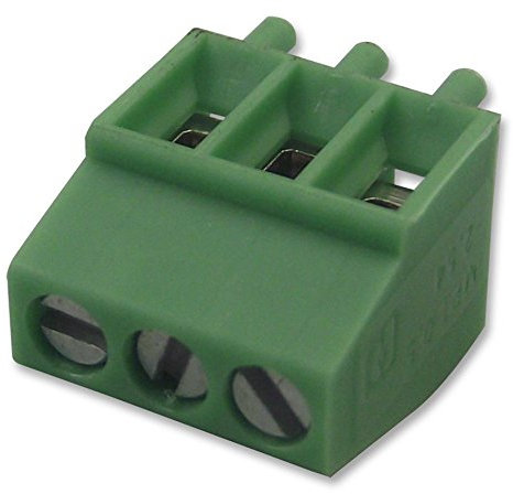 1725669 Klemmleiste, Leiterplatte, 2,54 mm, 3-Wege, Draht-zu-Platinenklemmen, 1 Stück