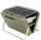 Barbecue Portable Mini Barbecue à Charbon Pliable, Barbecue Charbon De Bois, Barbecue De Pique-Nique De Camping de Voyage, Barbecue en Acier Inoxydable pour Camping, Cuisine, Jardin(Vert)