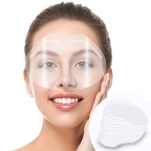 50 PCS Face Shield for Shower, Clear Eyebrow Shower Visor for Adults Eyelash Extensions, Eye Surgery, Eyelid Surgery, Lash Aftercare for Salon Supplies Eyelash Extensions