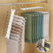ENCOUN 9 in 1 Hosenbügel Platzsparend, 2 Stück Hosen Kleiderbügel Multifunctional, rutschfeste Magische Hosenbügel, Kleiderbügel Platzsparend Hanger Organizer für Hosen, Kleidung, Handtücher