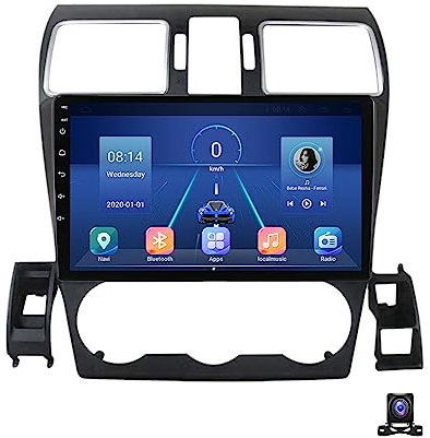 DEHIWI Android 12 Car Stereo with 720P Backup Camera, Car Entertainment Multimedia Navigation System 9 Inch Touchscreen for Subaru Forester 2013~2017 with 4G/WIFI/SWC/FM/RDS/Carplay,M100S
