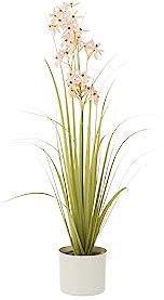 J-Line Allium en Pot Plastique Vert/Rose Clair Small