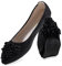 MACHSWON Ballet Flats for Women Comfortable Women's Flats Sparkly Flower Rhinestone Slip on Pointed Toe Flats Shoes Women(Black 2, Size 5)