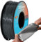 TEQStone TPU Filament 1.75mm Silber 1Kg Spule 95A Flexibel Weiches 3D Drucker Filament Maßgenauigkeit +/-0.03mm Vakuumverpackung