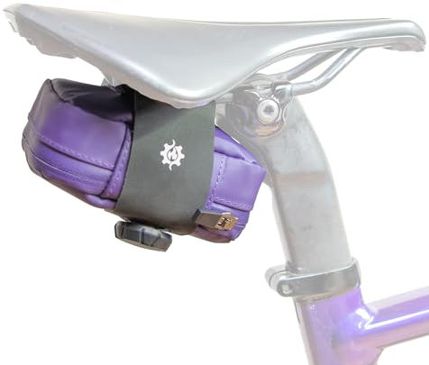 Lumiere & Co. Falcon Magnetic Saddle Bag - 0,37L | 5“ x 3” x 1,5 | Design elegante e minimalista, fissaggio rapido con fibbia magnetica | Borsa da sella per ciclismo su strada (Viola, Ultra Small)