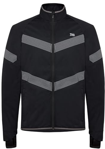 TAO Winddichte Herren Laufjacke | Nachhaltig & fair NOX Black XXL