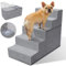 Zvonema Hundetreppe für Kleine Hunde, Hundetreppe, rutschfest Haustiertreppe 5 Stufen, Hunderampe Bett waschbar, Katzentreppe aus Hochdichtem Schwamm, für verletzte&ältere Hunde, Katzen