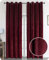 Samt Vorhang Ösen Verdunkelung Gardine Velvet Blickdicht, 140x175 cm (Breite 140 cm, Höhe 175 cm, Bordeaux)