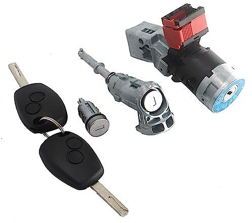KUWAYO 806012544R cylindre complet interrupteur d'allumage serrure de porte adapté for Renault Kangoo II 2008- Master III