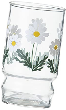 HOLIDYOYO 1pieza Taza De Vidrio Mediana Diseño De Margarita Pequeña Para Leche Café y Jugos Decoración Elegante Para Hogar