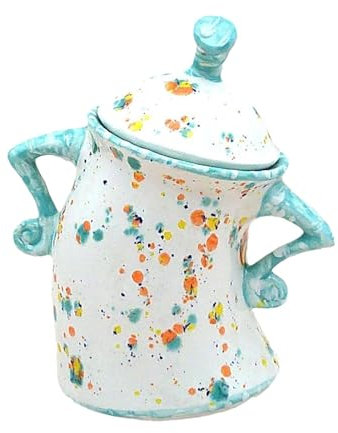 Fellflying Canister with Attitude Tea Pot, Sassy Canister, Food Storage Jar With Lid Christmas Container For Kitchen Holiday Coffee Tea Sugar Spices