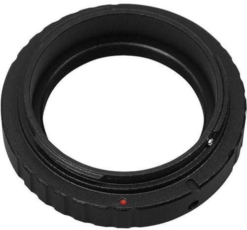 Black Aluminum Alloy Adapter Ring T Mount Lens Adapter Ring Replacement Accessories Compatible with Nikon DSLR Cameras