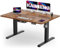 KAIMENG Electric Standing Desk 140x80 cm, USB Charging Height-Adjustable Desk witn Headphone Hooks & Sit Stand Reminder, Sit Stand Table & Workstations with Cable Tray,Home Office Desk, Rustic Brown