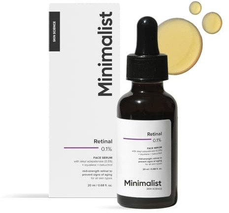 Minimalist 0.1% Retinal Face Serum for Anti Aging