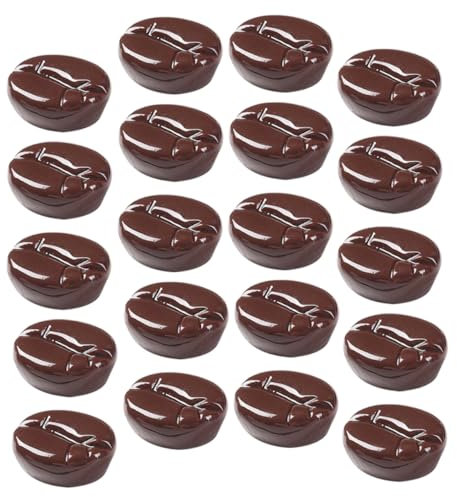 DRESSOOS Manual Portable Artificial Coffee Beans Figurine Decorative Resin Beans for Coffee Shop Home