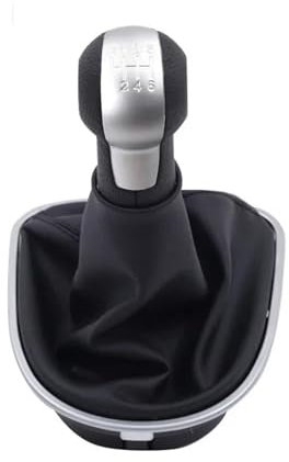 Schaltknäufe Für Seat Für Leon MK2 1P 2005-2012 Für Altea XL 2004-2012 Für Toledo MK3 2004-2009 Auto-Schalthebel-Schaltknauf Mit Ledermanschette Schaltsack Schaltmanschette(6 Speed)