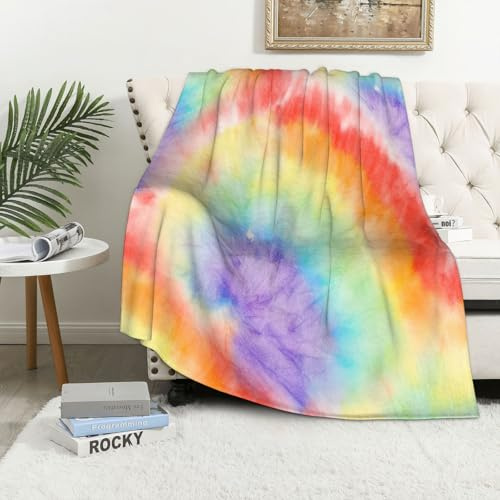 MAAPCHP Kuscheldecke Flauschig Decke Fleecedecke Batik-Design. Schmutzige Blumenfantasi Wohndecke Warm Winter Weich,Decke Couch Blanket,Wohn- & Kuscheldecken 100 x 130 cm,Sofa überwurfdecke