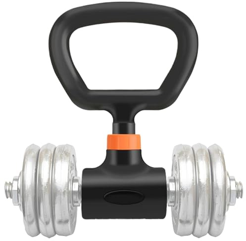 Kettlebell Handle, Dumbbell Grip Handle, Workout Accessories, Adjustable Exercise Equipment Attachment, Heavy-Duty Steel Construction, Comfortable Non-Slip Grip, Ideal for Home Gym