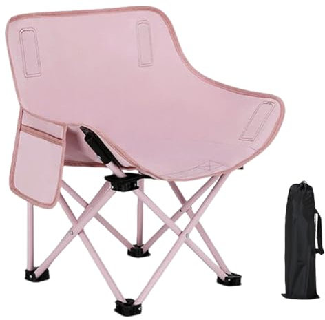 Chaise de camping pliable pour adultes | Chaise de plage pliable avec support dorsal | Chaise portable compacte et portable, capacité de 165 livres, chaise de camping robuste, chaises pliantes pour la