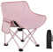 Chaise de camping pliable pour adultes | Chaise de plage pliable avec support dorsal | Chaise portable compacte et portable, capacité de 165 livres, chaise de camping robuste, chaises pliantes pour la