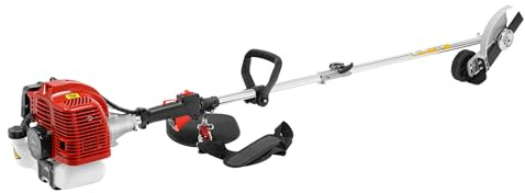 Rasentrimmer Abnehmbares Rasenkantenschneider mit Grasabweiser, Verstellbare Griffs, 2 Schneidköpfe, Freischneider für Hausgärten, Obstgärten, Hubraum: 43CC, 35.88CC, 26CC (35.88, Kubikzentimeter)