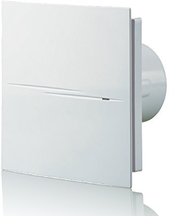 4 inch - 100mm (Timer) Silent White Powerful Bathroom / Toilet Extractor Fan, Shower Wall or Ceiling Mounted Ventilation Kitchen Moist Damp Control for a Stylish Look Universal fit Long Life Motor