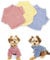 DroolingDog 3 Packs Striped Dog Shirts for Small Dog Girls Boys Dog Clothes Striped Puppy T Shirts Pet Tee Shirt for Dogs, Small, Pack of 3