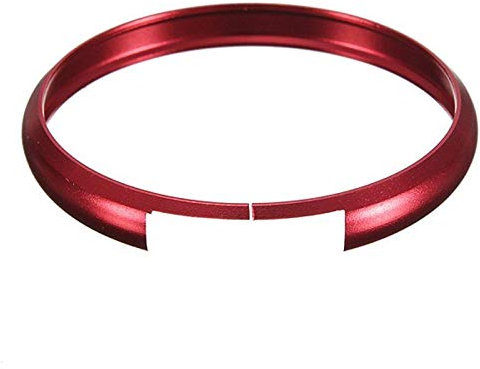 ERSATZRING Schlüsselring aus Aluminium Ring für Mini Autoschlüssel Schlüssel Fernbedienung. Farbe nach Wahl (ROT (BMWKS32E)