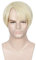 Linfairy Short Blonde Perücke Halloween Cosplay Kostüm Perücke für Männer