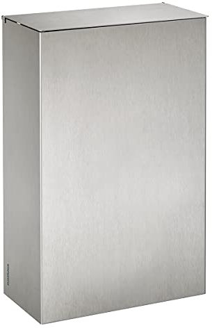 Poubelle murale Axos avec étrier - 10l - inox brossé