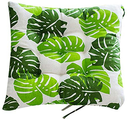 TTYAC Outdoor Garden Patio Home Küche Büro Sofa Stuhl Sitz weiches Kissen Pad Baumwolle 400 X 400 X 50 mm grünes Blatt Sitzkissen, D, USA