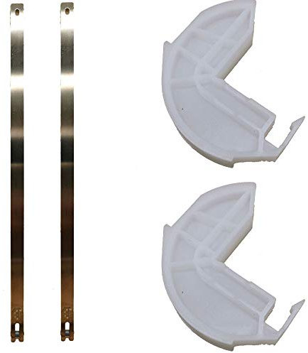 MarelShop®-Carrucola freno leva porta lavastoviglie compatibile con Whirlpool (2 LEVE + 2 FRENI PORTA)