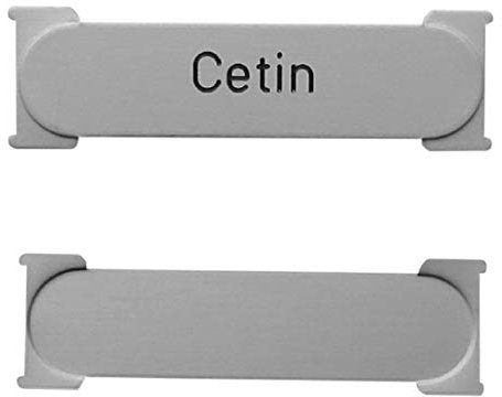 Alu + Edelstahl-Renz-Namensschild-72×21 mm RSA mit oder ohne Gravur 97-90227…