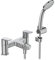 Ideal Standard - Cerafine D, Kit rubinetto per vasca doppio comando con accessori, Cromato