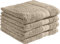 REDBEST Duschtuchset, Frottierset 4er-Pack Chicago Taupe Größe 70x140 cm - saugstark, strapazierfähig, ideal für Reisen, Sport (weitere Farben)
