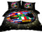BlessLiving Football Bedding Single for Girls Boys, 3D Soccer Ball Sport Print Duvet Cover Sets for Kids Teen, Soft Microfiber Football World Flags Print Quilt Cover with Zipper Closure