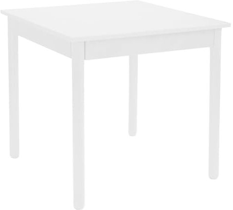 Restauranttisch In Holz befestigt Restaurant (90x90 cm, Weiß rundes Bein)